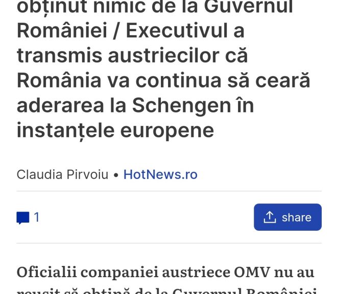 Au venit austriecii pentru șpaga de Schengen și au luat pula