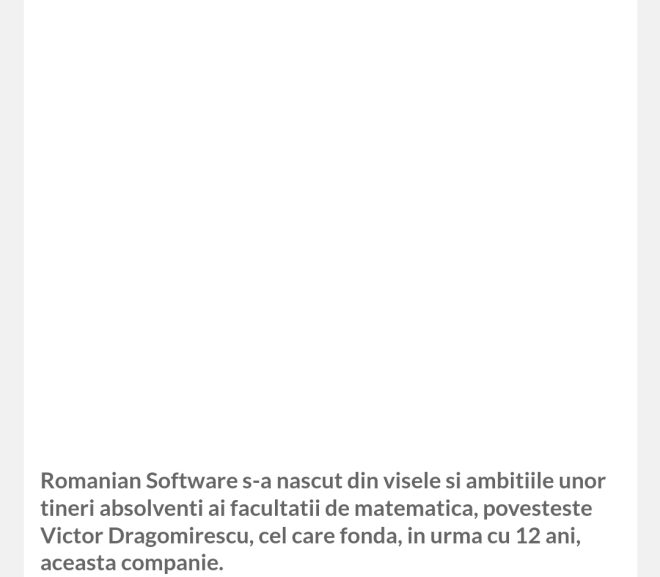 Software Românesc. Ghinion