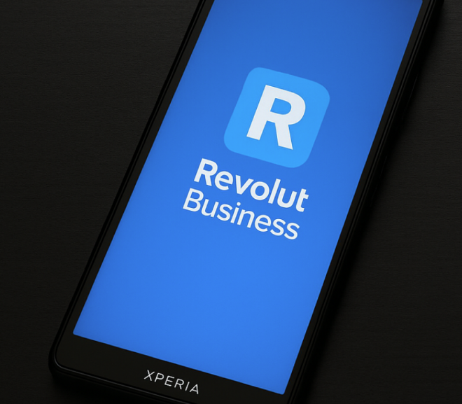 Revolut Business cu figuri intermitente