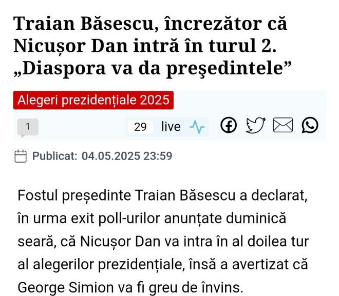 Băsescu a îmbătrânit și e bine intenționat, dar nu știe matematică