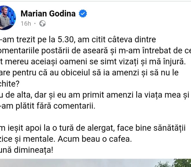 Godină nu înțelege de ce e înjurat