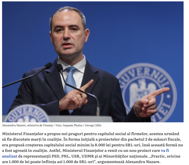 Năzare mincinosul : O mie de firme la un leu, sau la o mie, sau la 100 de mii…