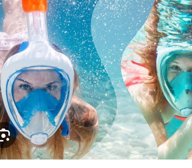 Măști de snorkeling full face 🚫 pentru copii